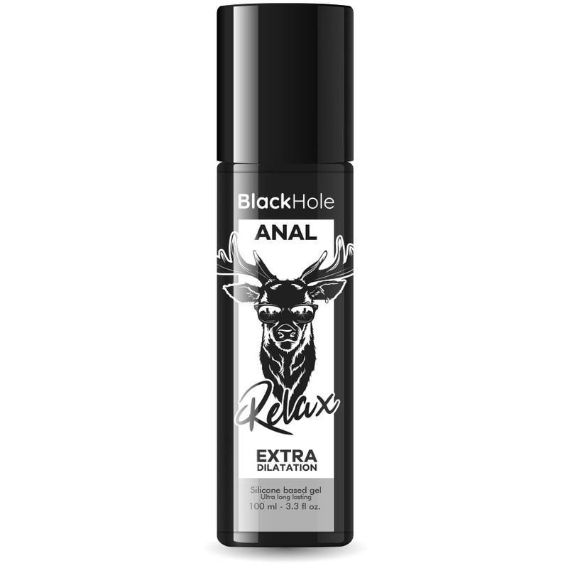 BlackHole Lubes Lubrifiant Silicone Relax Black Hole Bouteille 100ml